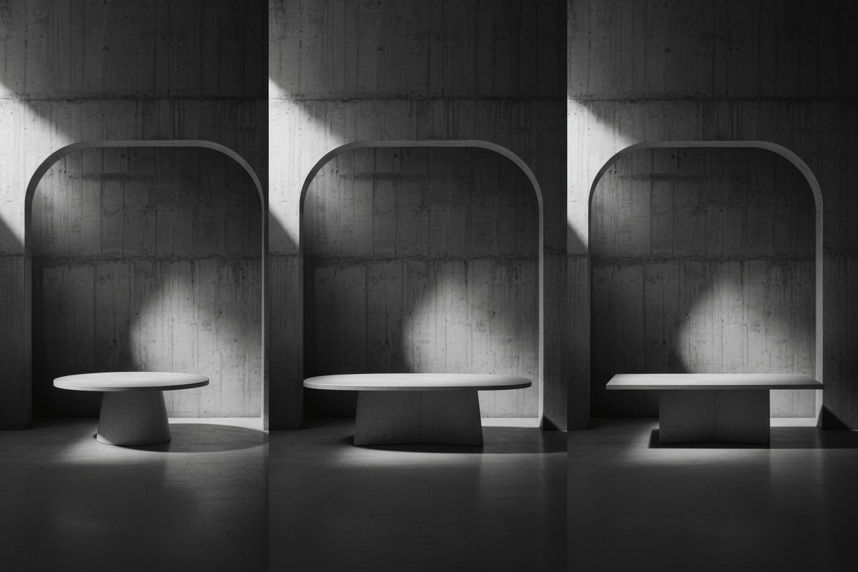 Table ronde, ovale ou rectangulaire : quelle forme choisir pour votre salle à manger ?