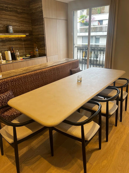 Kanso - Table à manger rectangulaire en béton ciré (MORTEX®) The Concrete Table Co.