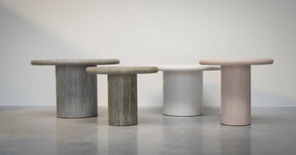 Mia - Table basse ronde en béton ciré (MORTEX®) The Concrete Table Co.
