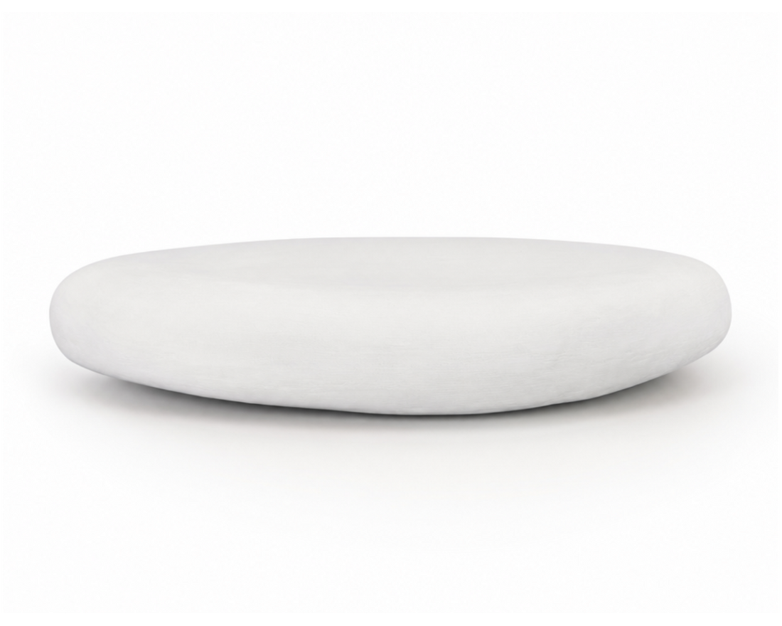 Monaco, table basse en béton ciré MORTEX®, vue studio sur fond blanc