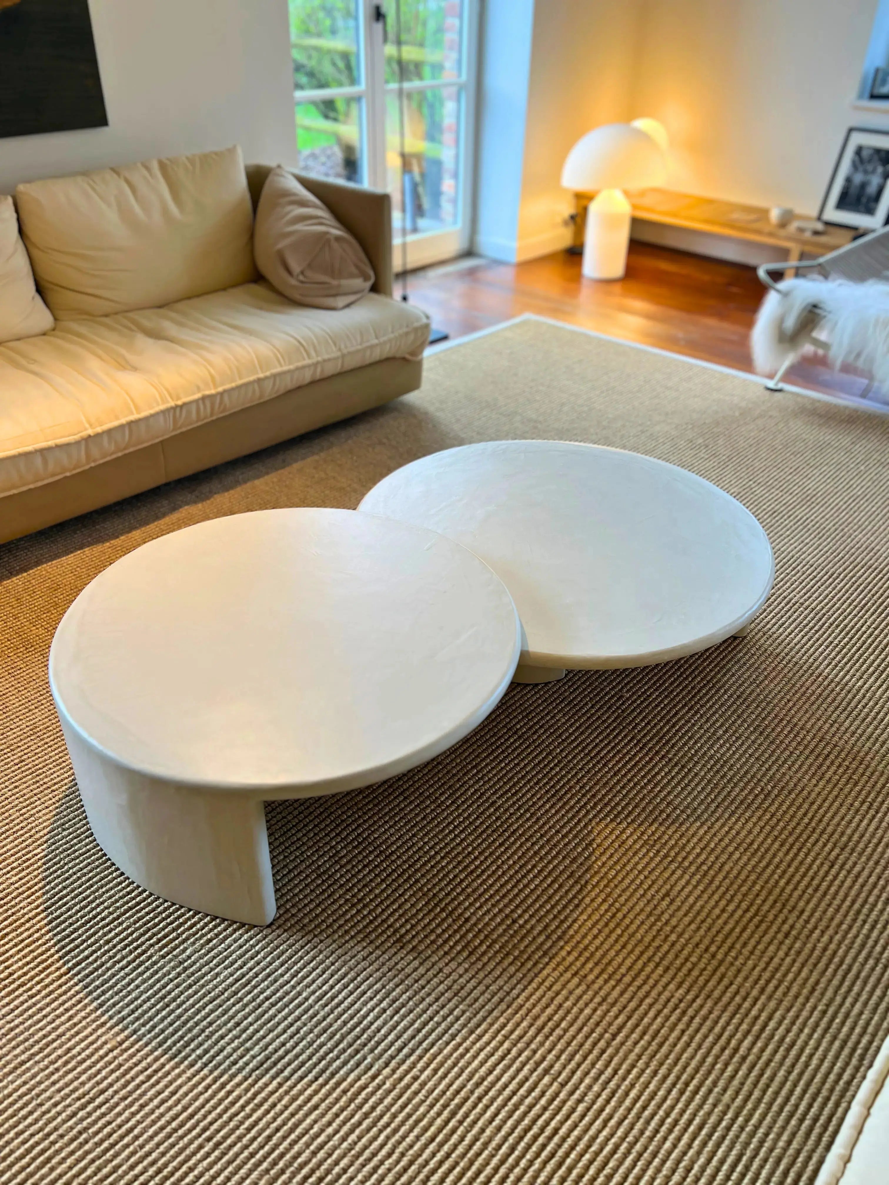 Helena - Tables basses gigognes MORTEX® vue de dessus