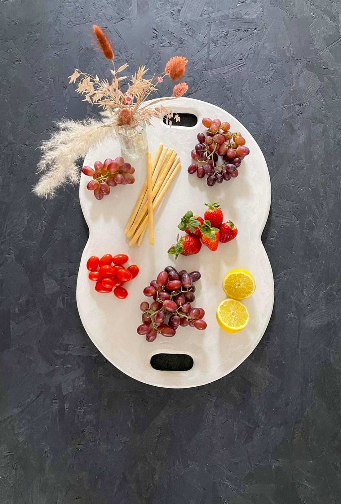 Plateau double rond en MORTEX® The Concrete Table Co.