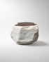 Table basse Nora en MORTEX® sur fond blanc, fabrication artisanale belge Artelior